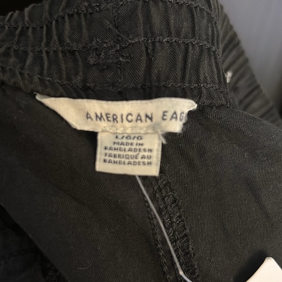 American Eagle 🦅 AE High-Waisted Cargo Jogger Pant Onyx Black Large - Picture 6 of 10